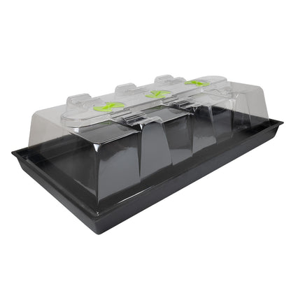 G.A.S X-Stream Heated Propagator — Large, three-vent lid on the heated base