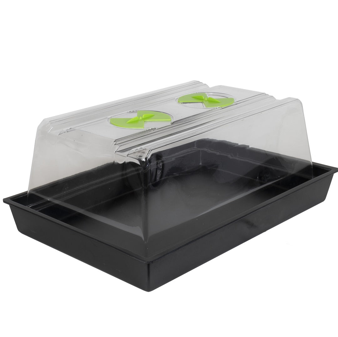 G.A.S X-Stream Heated Propagator — Small, two-vent lid on the heated base