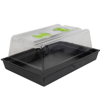 G.A.S X-Stream Heated Propagator — Small, two-vent lid on the heated base