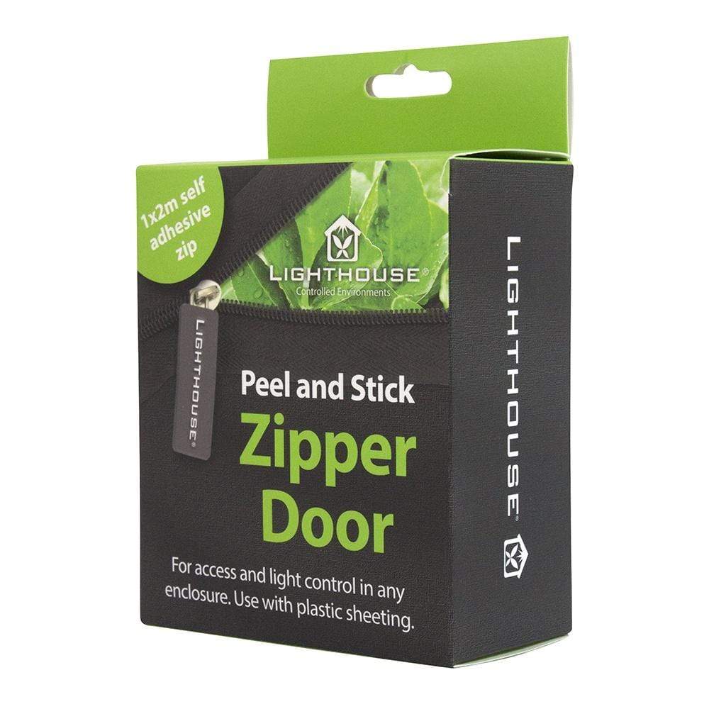 Lighthouse Peel and Stick Zipper Door for Grow Room Sheeting